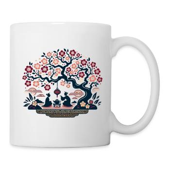Cherry Blossom Inspired by Chinese Art - Mug - white - Right