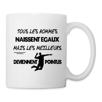 VOLLEY-BALL - CADEAU POINTU - Mug blanc - blanc - Droite