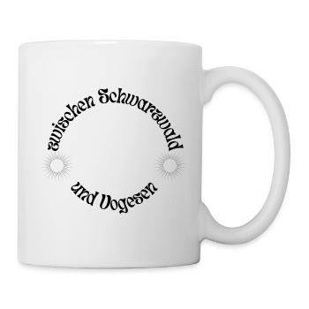 Zwischen Schwarzwald und Vogesen - Tasse - Weiß - Rechts