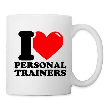 I Love Personal Trainer - Haltérophilie de fitness - Mug blanc - blanc - Droite