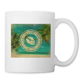 Ile de la Reunion - Ancien - Mug blanc - blanc - Droite