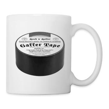 Gaffer Tape Rock Tee - Tasse - Weiß - Rechts