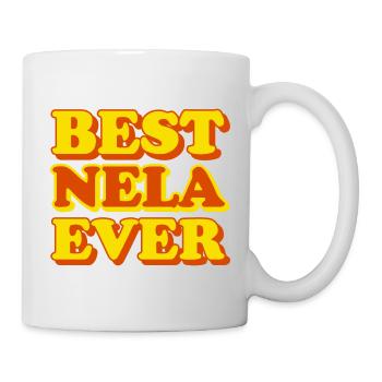 Nela Prénom Drôle Cadeau - Mug blanc - blanc - Droite