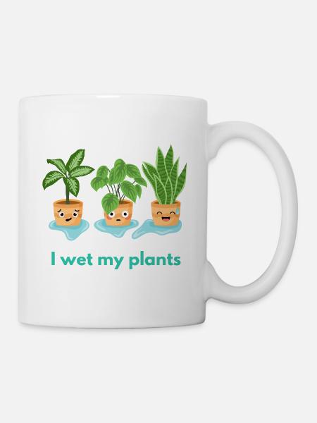 I wet my plants - Mug - white