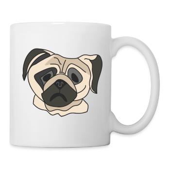 Pug face - Mug - white - Right