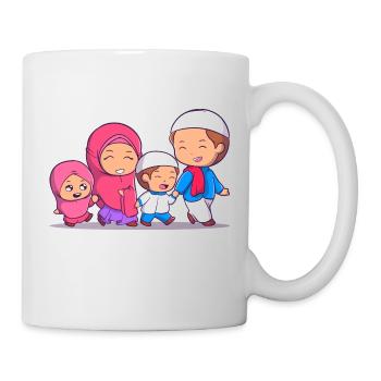 Ramadan Mubarak muslim islam Fasten moslem Allah - Tasse - Weiß - Rechts