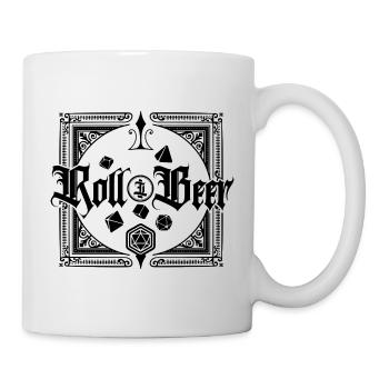 Roll and Beer RPG game FUNNY BEER - Mug blanc - blanc - Droite