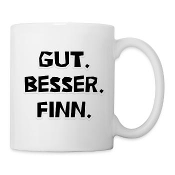 Finn macht aus Gut - Besser - Tasse - Weiß - Rechts