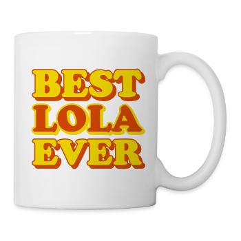 Cadeau amusant avec prénom Lola - Mug blanc - blanc - Droite