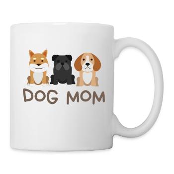 Dog Mom mit 3 Hunden - Tasse - Weiß - Rechts