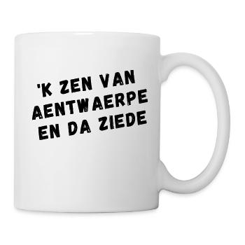 Antwerpener Dialekt-Hemden - Tasse - Weiß - Rechts