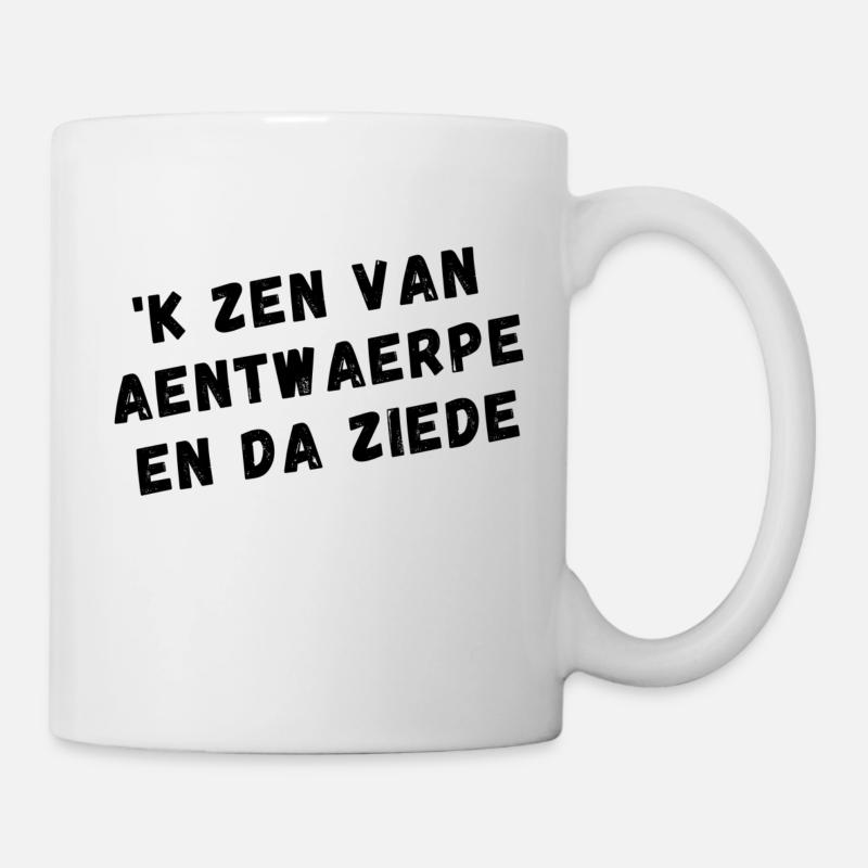 Antwerp dialect shirts - Mug - white