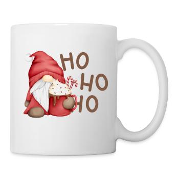 Weihnachtswichtel mit Schokotasse - Tasse - Weiß - Rechts