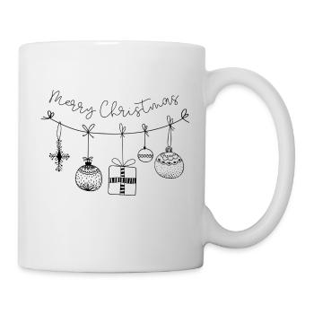 Weinachtsgirlande merry Christmas - Tasse - Weiß - Rechts