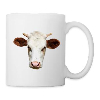 T-shirt de vache personnalisé cadeau pour les agriculteurs - Mug blanc - blanc - Droite