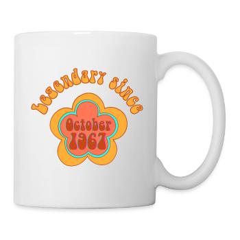 Legendär seit Oktober 1967 Geburtstag Retro - Tasse - Weiß - Rechts