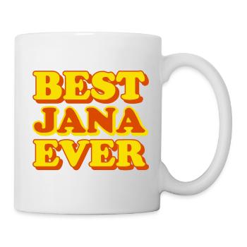 Jana Vorname Lustiges Geschenk - Tasse - Weiß - Rechts