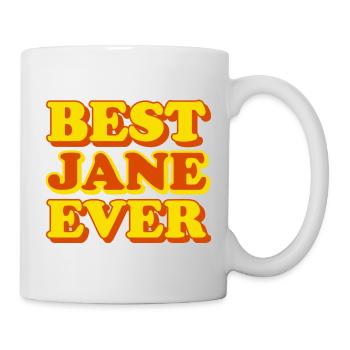 Drôle de cadeau avec prénom Jane - Mug blanc - blanc - Droite