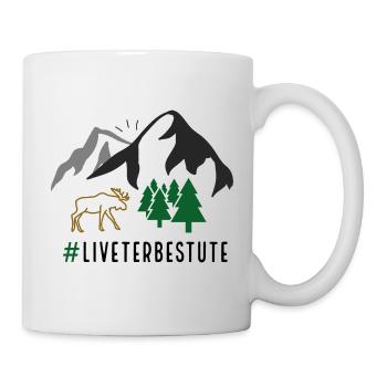 Hooked on a trip! Inside good outside best! Outdoor age watch - Mug - white - Right