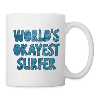 Le surfeur le plus correct du monde - Mug blanc - blanc - Droite