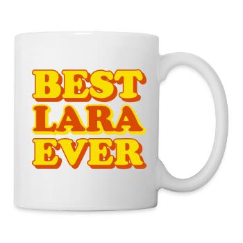 Cadeau amusant avec prénom Lara - Mug blanc - blanc - Droite