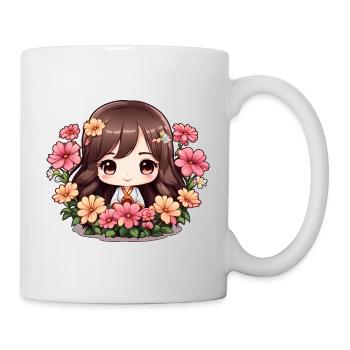 A chibi in bloom - Mug - white - Right