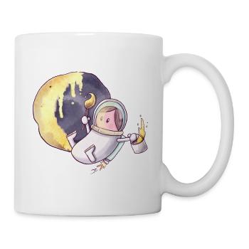 The Tiny Adventures - Mond - Tasse - Weiß - Rechts