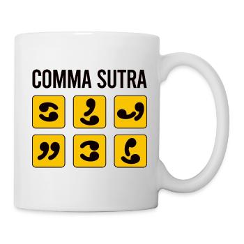 Komma-Sutra Lustig - Tasse - Weiß - Rechts