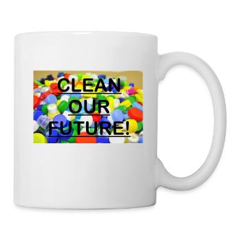 Kunststoff der Zukunft - Tasse - Weiß - Rechts