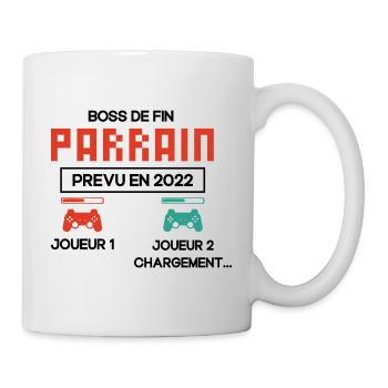 Annonce Grossesse Demande Parrain Originale Geek - Mug blanc - blanc - Droite