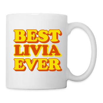 Funny gift with first name Livia - Mug - white - Right