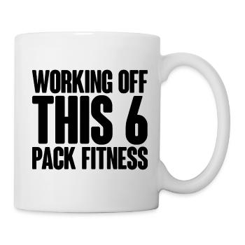 Travailler sur ce pack de 6 fitness - Mug blanc - blanc - Droite