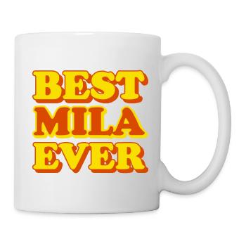 Funny gift with first name Mila - Mug - white - Right