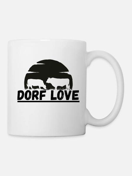 Dorf Love - Tasse - Weiß