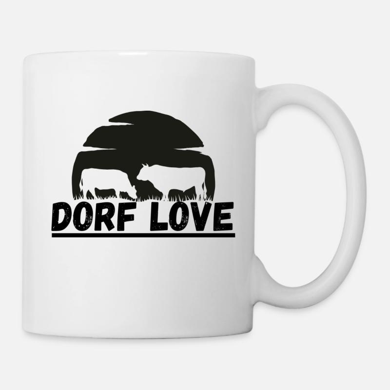 Dorf Love - Tasse - Weiß
