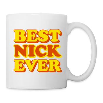 Nick First Name Funny Gift - Mug - white - Right