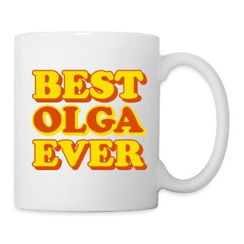 Olga Vorname Lustiges Geschenk - Tasse - Weiß - Rechts