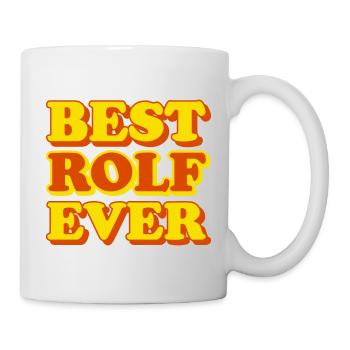 Lustiges Geschenk mit Vornamen Rolf - Tasse - Weiß - Rechts