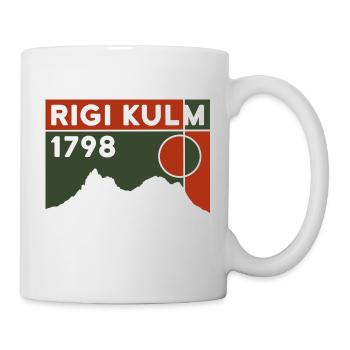 Rigi Kulm Berg Luzern Wandern Souvenir Andenken - Tasse - Weiß - Rechts