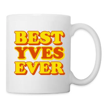 Drôle de cadeau avec prénom Yves - Mug blanc - blanc - Droite