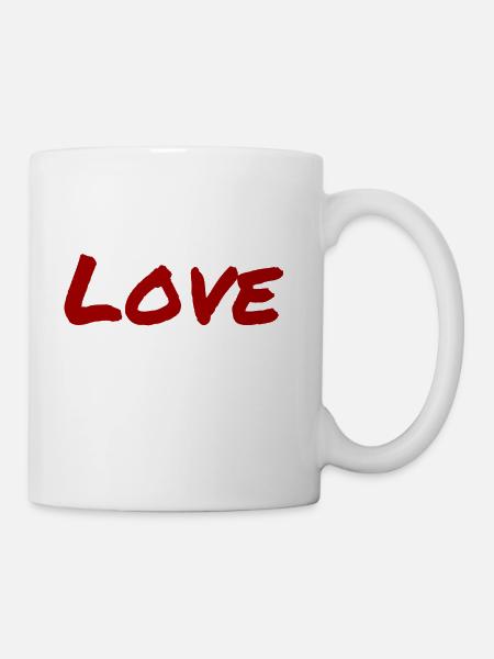 Gib mir Liebe, nicht Geld - Tasse - Weiß
