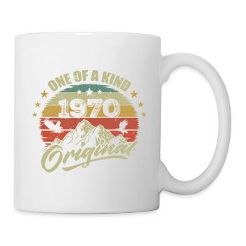 1970 Anniversaire vintage 1970 rétro né en 1970 - Mug blanc - blanc - Droite