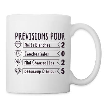Grossesse Prévisions Pour 2025 Future Maman cadeau - Mug blanc - blanc - Droite