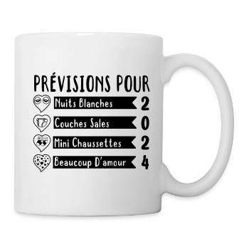 Grossesse Prévisions Pour 2025 Future Maman cadeau - Mug blanc - blanc - Droite