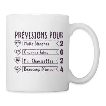 Grossesse Prévisions Pour 2025 Future Maman cadeau - Mug blanc - blanc - Droite