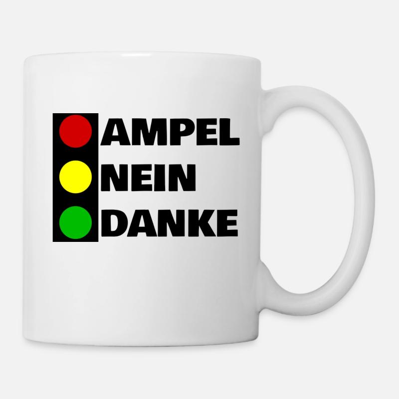 AMPEL NEIN DANKE - PROTESTE AUFSTAND BAUERN DEMOS - Tasse - Weiß