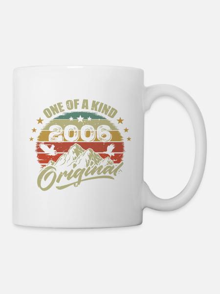 2006 Geburtstag Jahrgang 2006 Retro geboren im Jahr 2006 - Tasse - Weiß