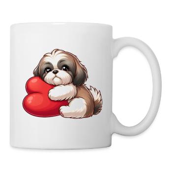Cute Shih Tzu Valentine's Gifts - Mug - white - Right