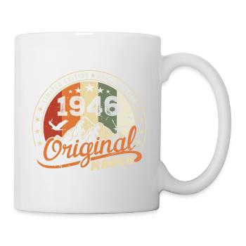 March 1946 Vintage 1946 Retro Birthday Gift - Mug - white - Right