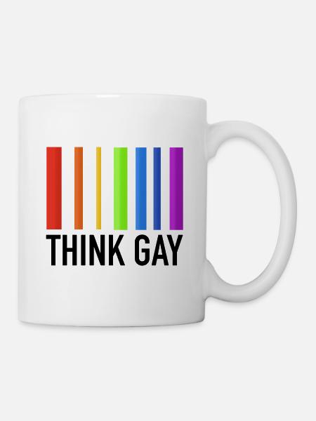 Schwules Denken - Tasse - Weiß
